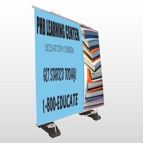 Book Learning 156 Exterior Pocket Banner Stand