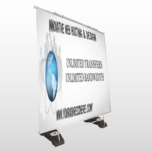 Business Global 438 Exterior Pocket Banner Stand