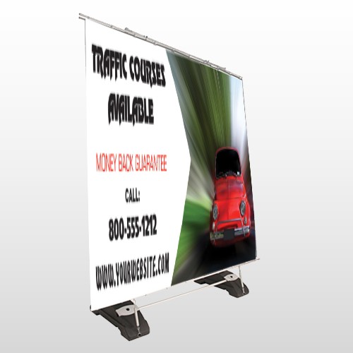 Car Traffic 153 Exterior Pocket Banner Stand