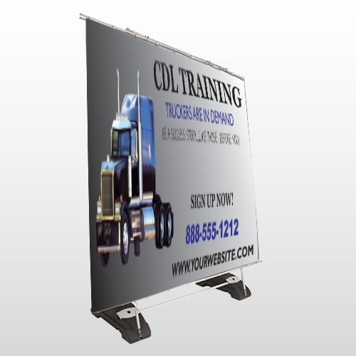 CDL Training 155 Exterior Pocket Banner Stand