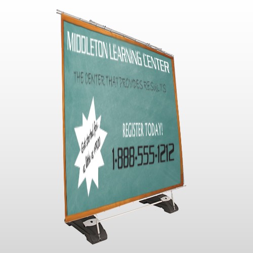 Chalk Board 157 Exterior Pocket Banner Stand