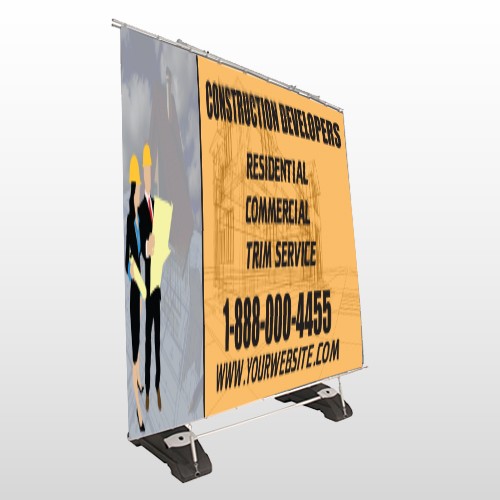 Contractors 645 Exterior Pocket Banner Stand