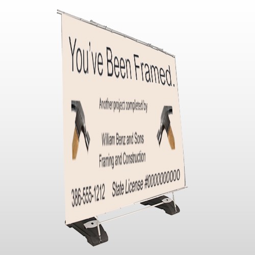 Framed 236 Exterior Pocket Banner Stand