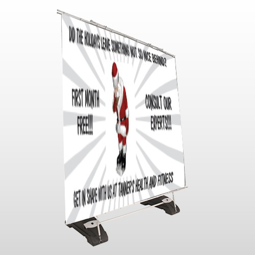 Health Santa 402 Exterior Pocket Banner Stand