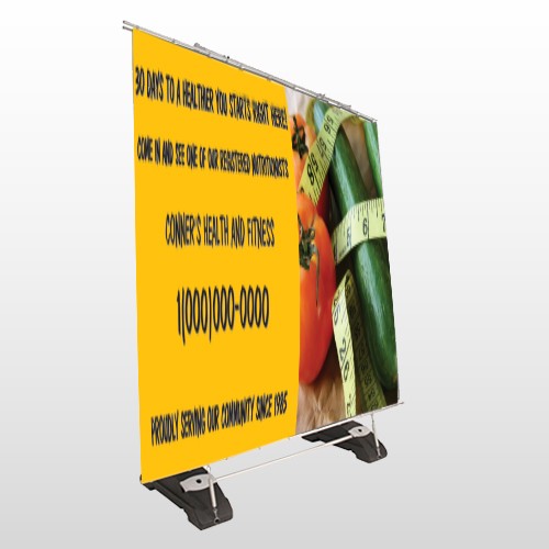 Healthy Tomato 404 Exterior Pocket Banner Stand
