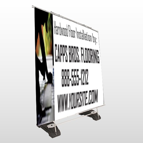 Man Cutting Board 246 Exterior Pocket Banner Stand