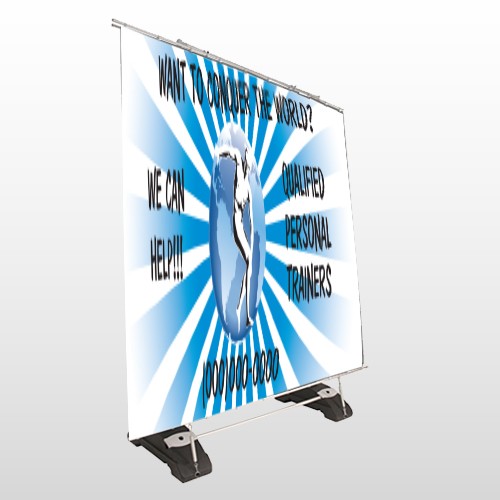 Man On Earth 406 Exterior Pocket Banner Stand
