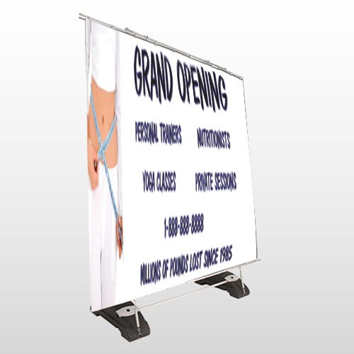 Middriff Measure 405 Exterior Pocket Banner Stand