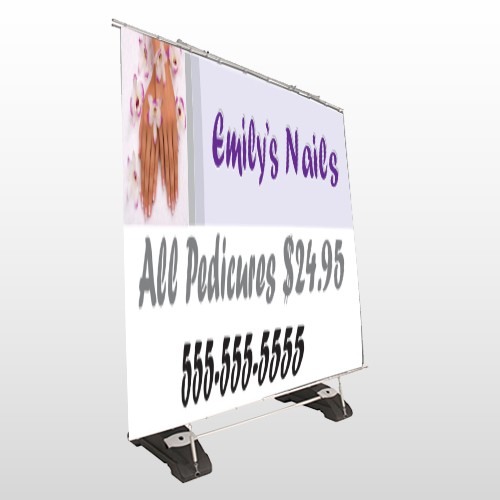 Nails 295 Exterior Pocket Banner Stand