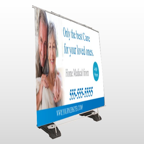 Old 96 Exterior Pocket Banner Stand