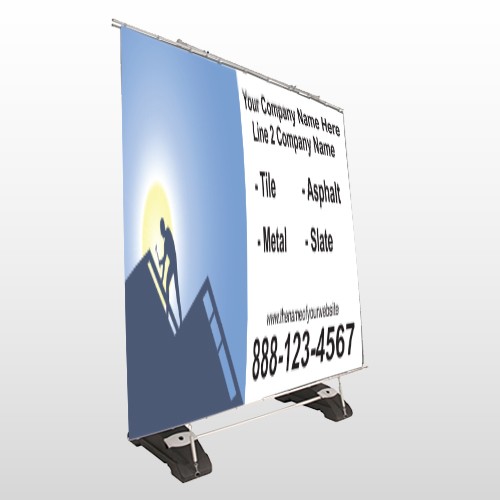 Roofing 258 Exterior Pocket Banner Stand