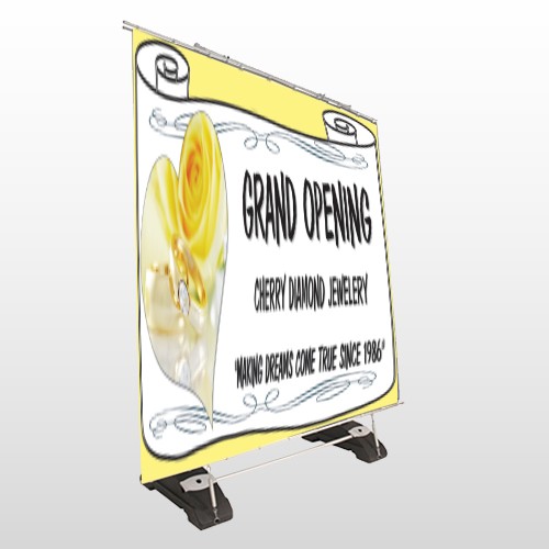 Rose Rings 396 Exterior Pocket Banner Stand