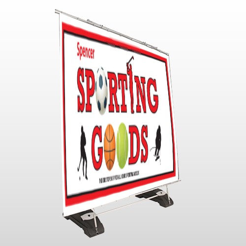 Sporting Goods 528 Exterior Pocket Banner Stand