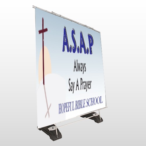 Sunrise Cross 164 Exterior Pocket Banner Stand
