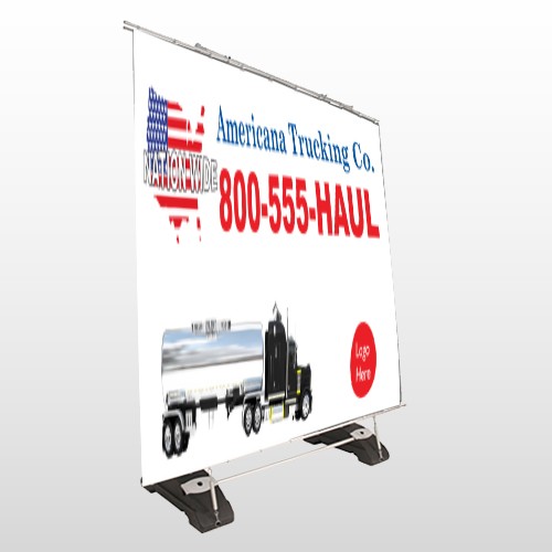 Tanker Truck 315 Exterior Pocket Banner Stand