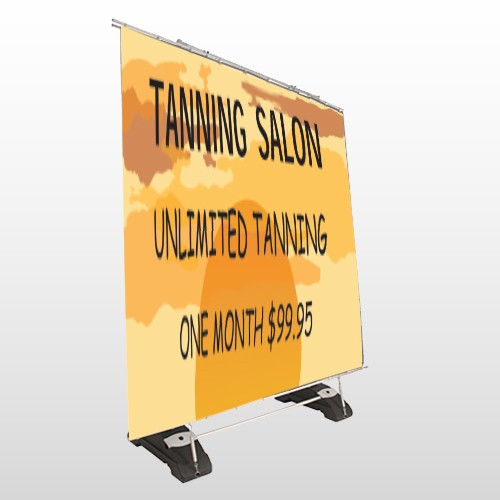 Tanning Sun 296 Exterior Pocket Banner Stand