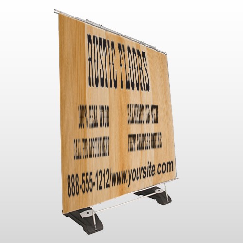 Wood Panel 248 Exterior Pocket Banner Stand