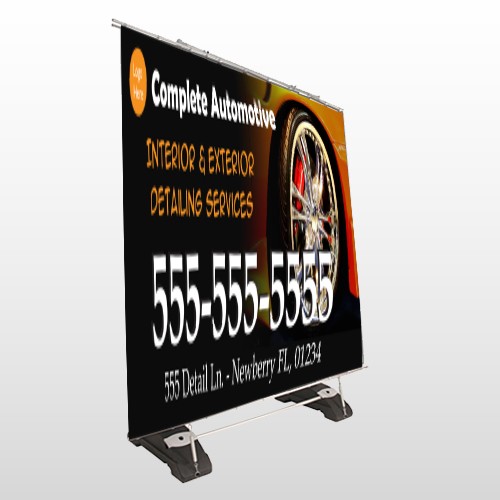 Detailing Services Exterior Pocket Banner Stand