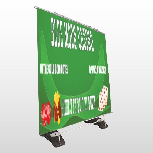 Gold Die Cards 524 Exterior Pocket Banner Stand