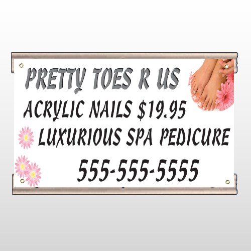 Floral Pedicure 293 Track Banner