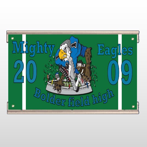 Green 50 Track Banner