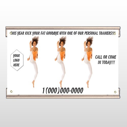 High Kick Woman 408 Track Banner