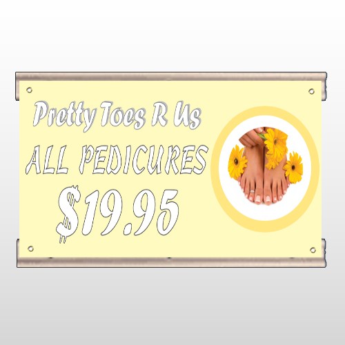 Yellow Pedicure 294 Track Banner