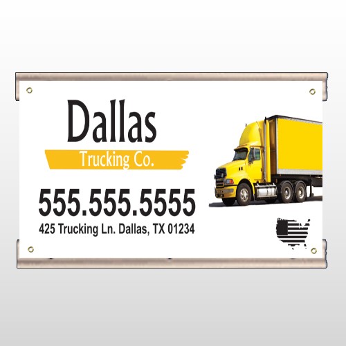 Yellow Truck 296 Track Banner