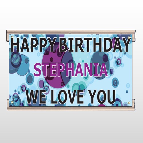 Birthday Dots 16 Track Sign
