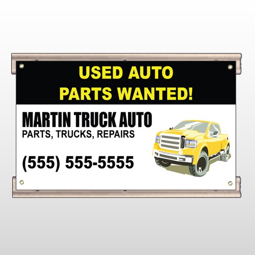 Black & Yellow Truck 326 Track Sign