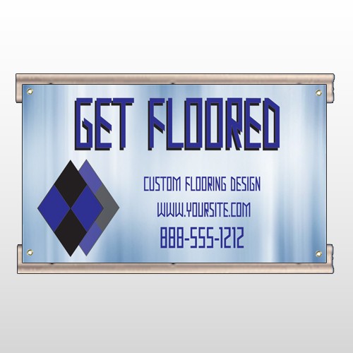 Blue Checker 249 Track Sign