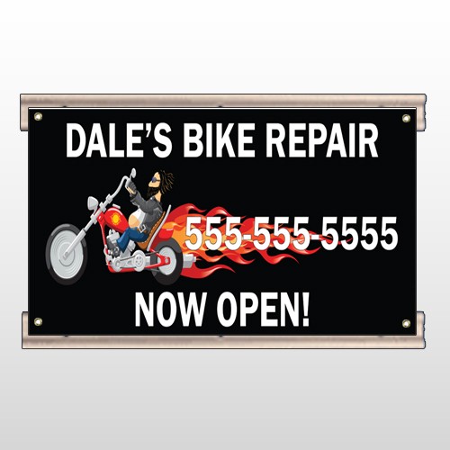 Harley Flames 108 Track Sign