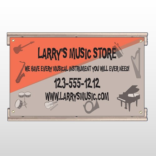 Larry Music Store 372 Track Sign