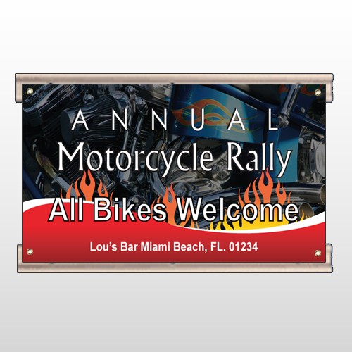 Motorcycle Flame 322 Track Sign