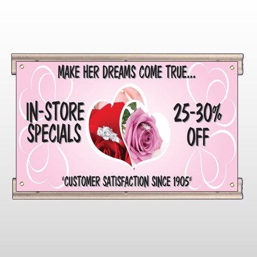 Pink Rose Hide Ring 400 Track Sign