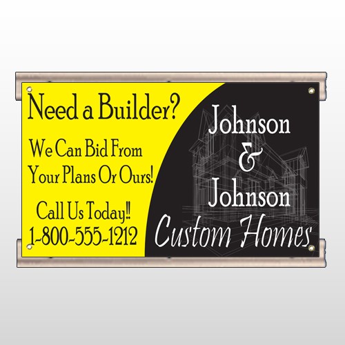Yellow House Plan 216 Track Sign