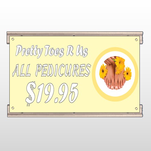 Yellow Pedicure 294 Track Sign