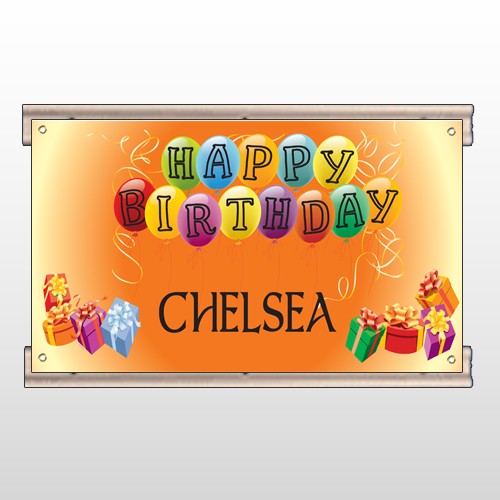 Birthday Balloons 185 Track Sign