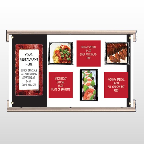 Restaurant Specials 370 Track Sign