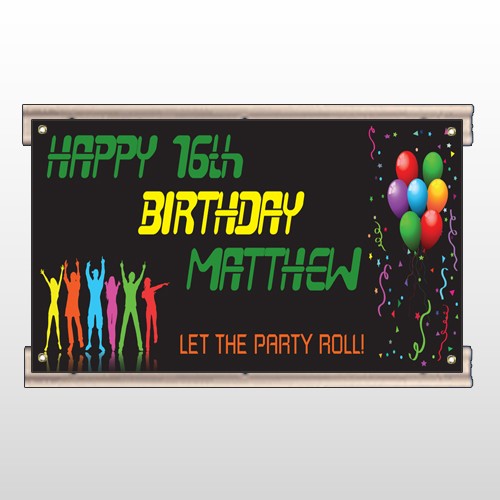Silhouette Party 187 Track Sign