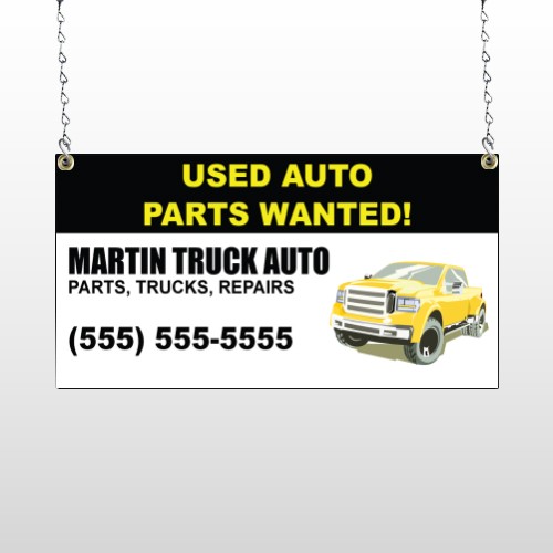 Black & Yellow Truck 326 Window Sign