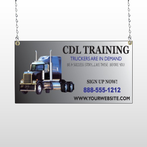 CDL Training 155 Window Sign