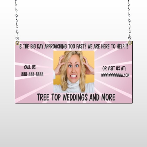 Crazy Wedding 411 Window Sign