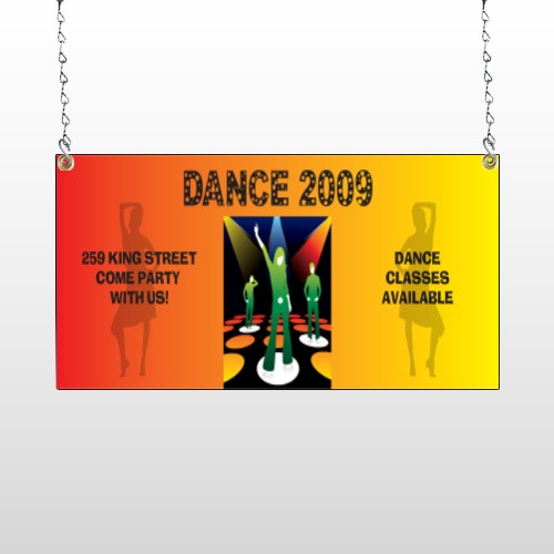 Dance Disco 518 Window Sign