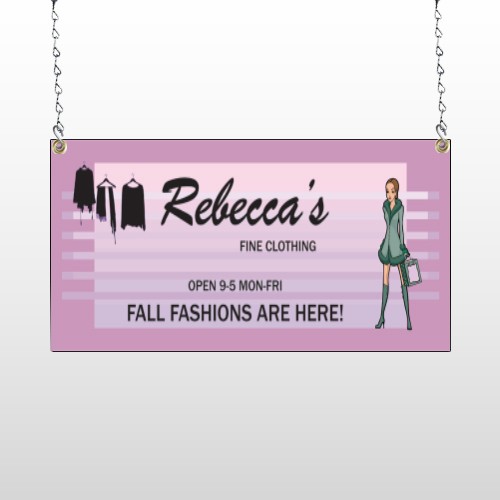 Fine Clothing 531 Window Sign