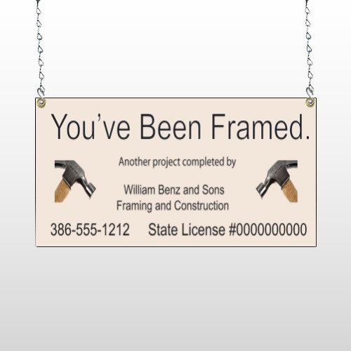 Framed 236 Window Sign