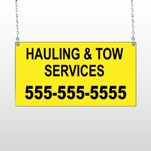 Hauling 127 Window Sign