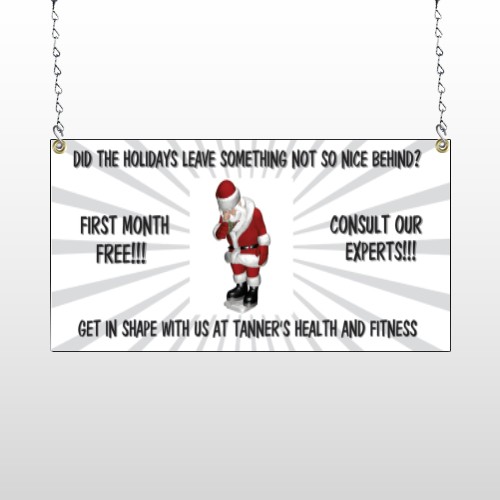 Health Santa 402 Window Sign