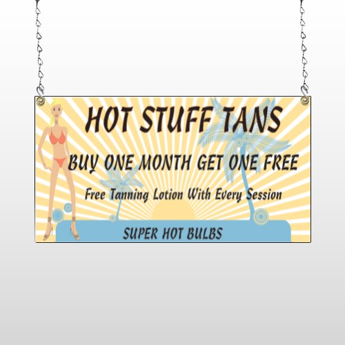 Hot Beach Tan 299 Window Sign
