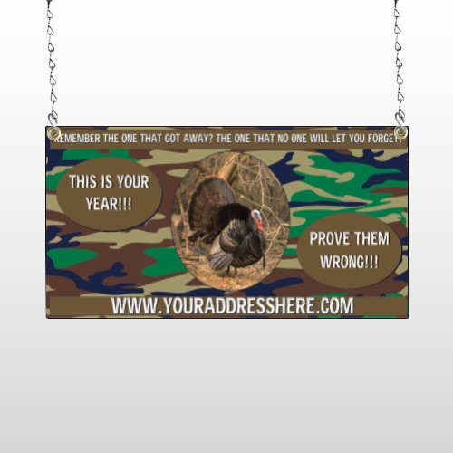 Hunt Turkey 409 Window Sign